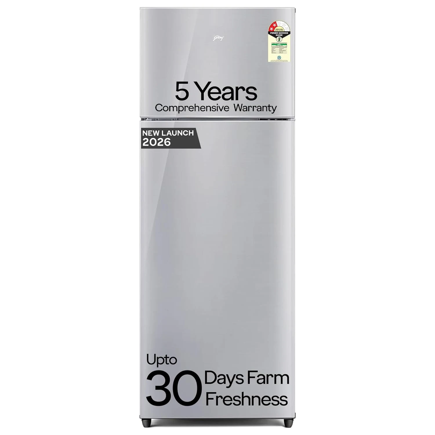 Godrej 223L 2 Star New Launch 5 Years Comprehensive Warranty AI Powered 30 days Farm Freshness 360 Cooling Inverter Frost Free Double Door Refrigerator (RF EON 244BN RI ST GL Steel Glow) Review (2026): Features, Energy Rating, Pros & Cons