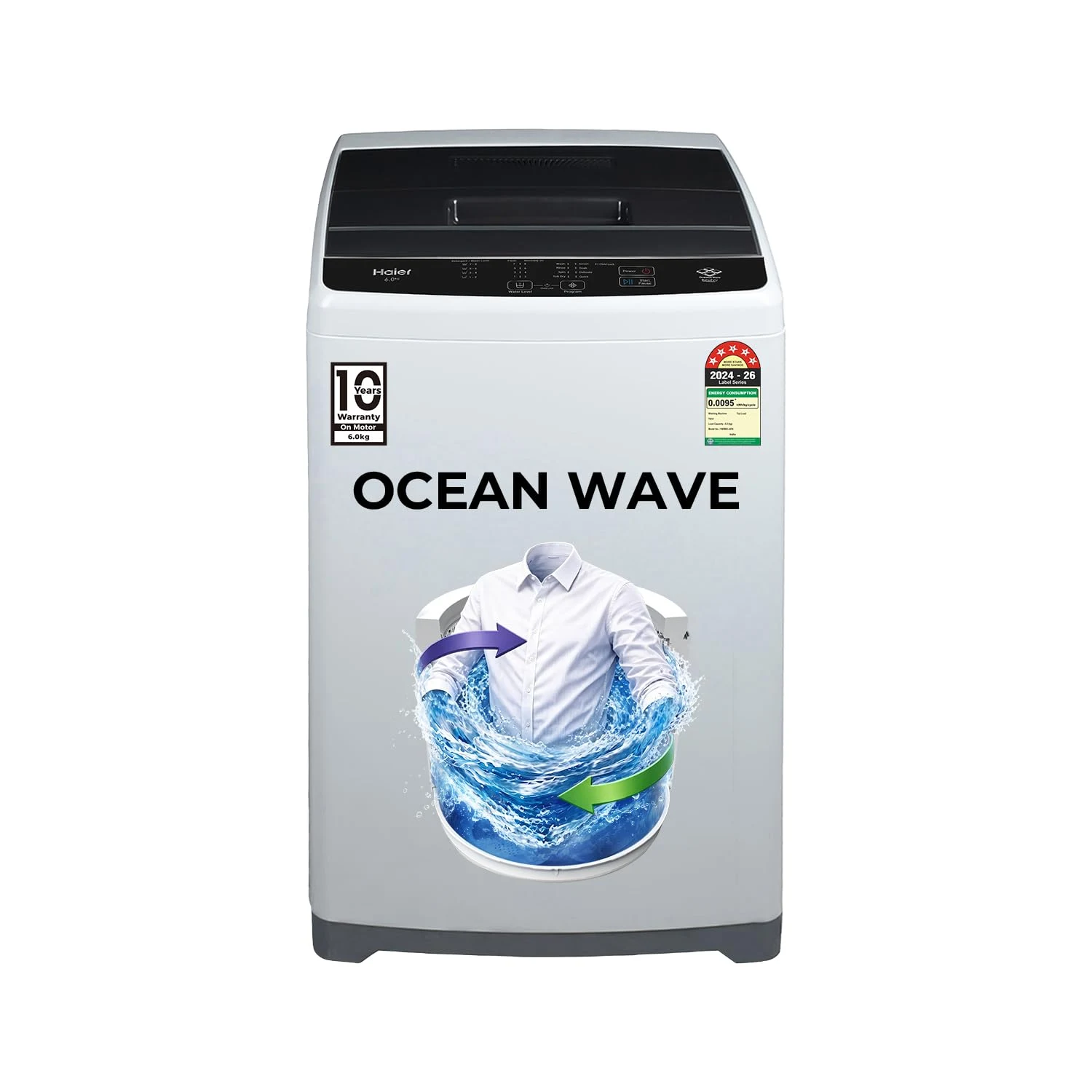 Haier Smart Choice 6 kg 5 Star Oceanus Wave Drum Washing Machine Fully Automatic Top Load (HWM60-AEN Moonlight Silver) Review (2026): Features, Energy Rating, Pros & Cons