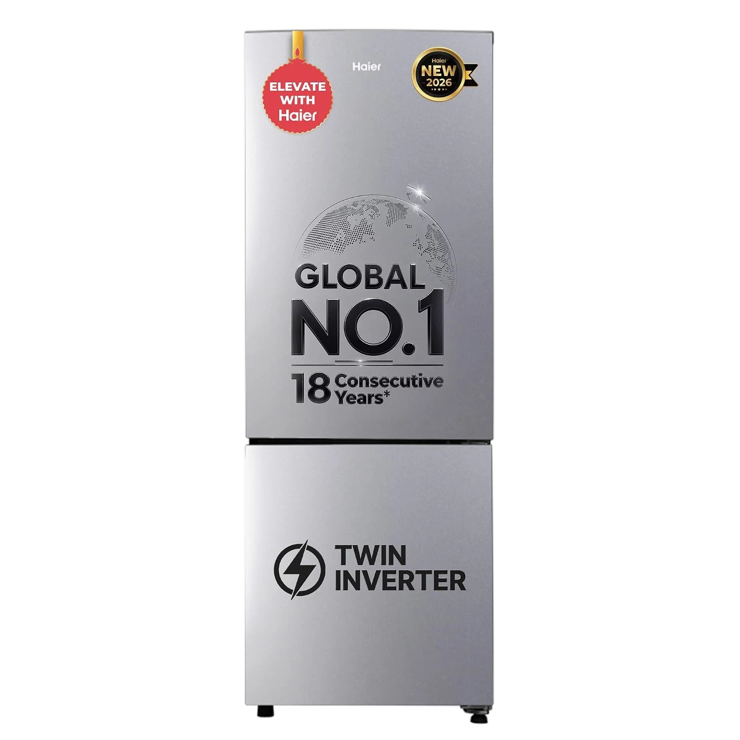 Honest Review: Haier 237 L 2 Star Frost Free Twin Inverter Double Door Bottom Mount Refrigerator with Extra Spacious 2X Veg Box (HEB-242EGSA-P Moon Silver 2026 Model) - Real Power Consumption, Specs, Pros & Cons