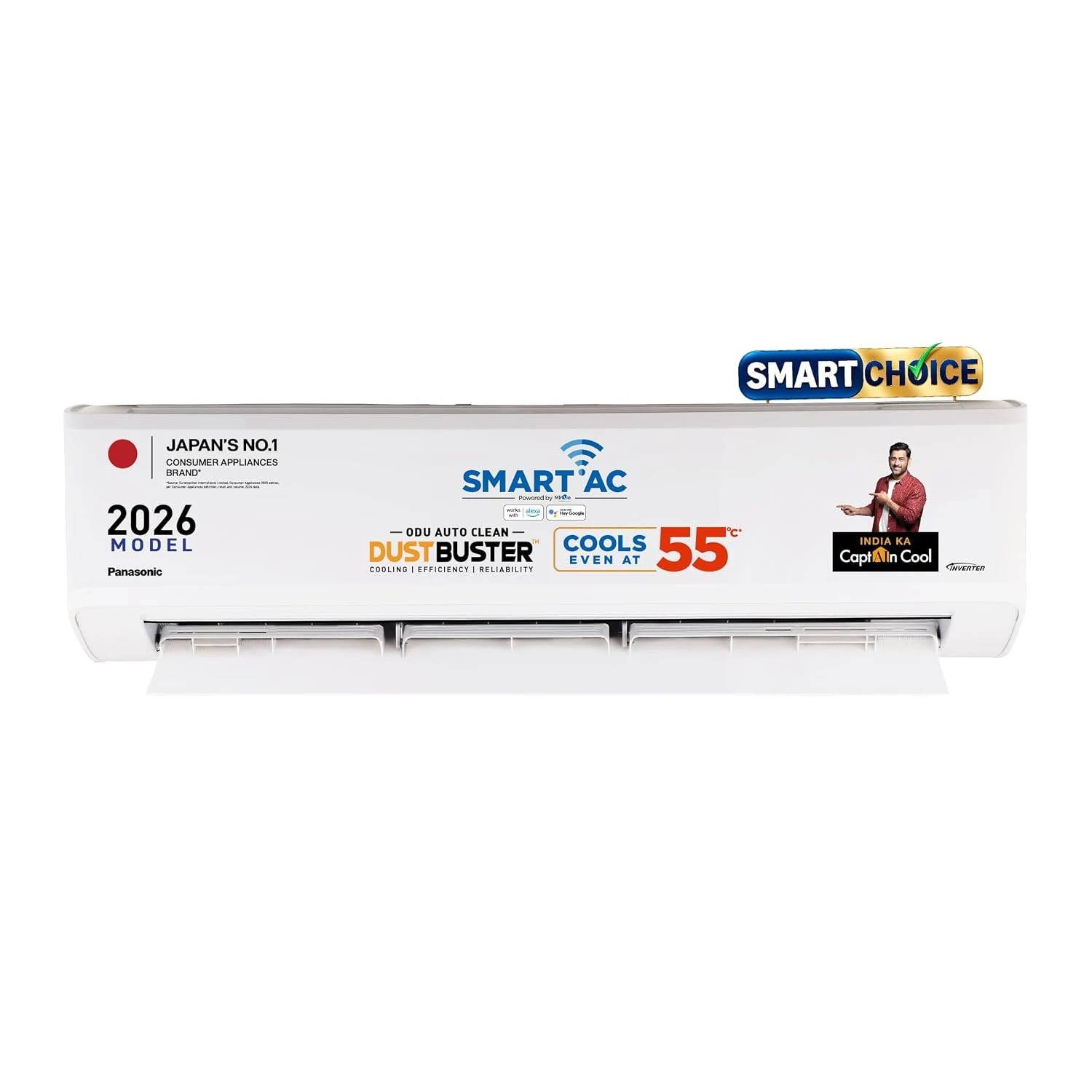 Panasonic 1.5 Ton 5 Star Premium Wi-Fi Inverter Smart Split AC (Matter MirAIe AI DustBuster 55 C Oper. Copper Condenser 8in1 Convertible 4-Way PM0.1 Filter CS CU-NU18BKY5WX 2026 Model White) Hands-On Testing Review (2026): Is It Worth Buying?