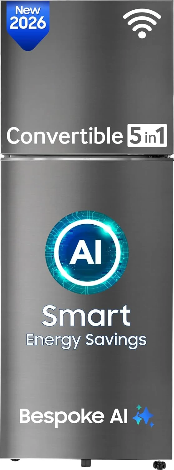Samsung 330 L 3 Star Convertible 5-in-1 Digital Inverter Frost Free Double Door WiFi Bespoke AI Refrigerator (RT34HG5A23S8HL Silver Elegant Inox 2026 Model) Hands-On Testing Review (2026): Is It Worth Buying?